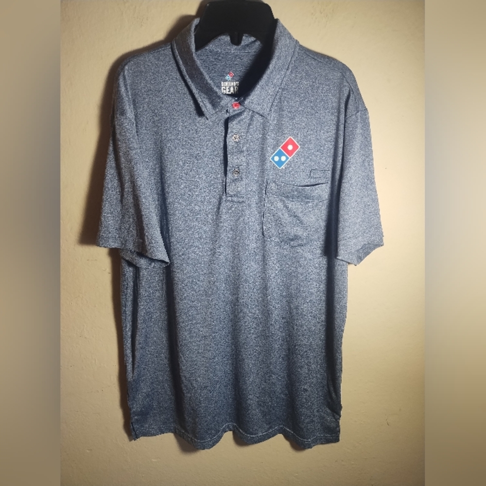 Dominos Uniform Polo Shirt Good Condition